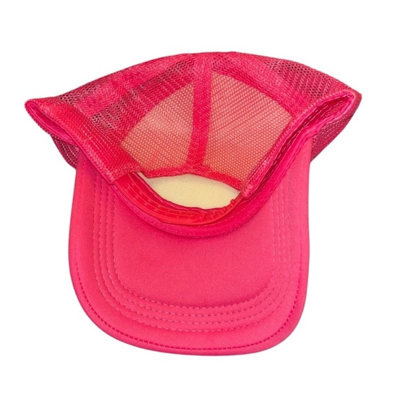 Support day drinking hot pink mesh trucker hat cap y2k - Picture 3 of 6